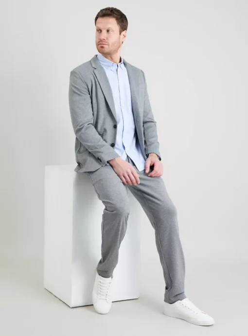 Grey Jersey Tailored Trousers W42 L29 3 Grey Jersey Tailored Trousers W42 L29 -UMBO Clothing Shop tuc141919176 Grey R Z002A 1