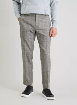 Mono Check Trousers - W44 L33 6 Mono Check Trousers - W44 L33 -UMBO Clothing Shop tuc141920337 Black R Z001A