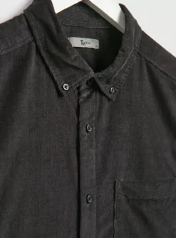 Charcoal Grey Regular Fit Needlecord Shirt XL -UMBO Clothing Shop tuc142601750 Charcoal R Z004A