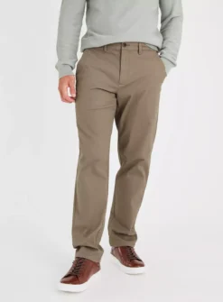 Neutral Straight Leg Chinos With Stretch 42L -UMBO Clothing Shop tuc142707061 Neutral R Z001A