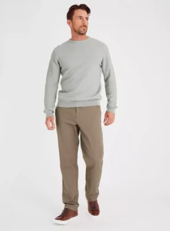 Neutral Straight Leg Chinos With Stretch 42L -UMBO Clothing Shop tuc142707061 Neutral R Z002A