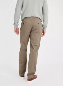 Neutral Straight Leg Chinos With Stretch 42L -UMBO Clothing Shop tuc142707061 Neutral R Z005A