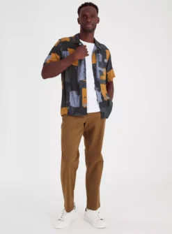 Tan Straight Leg Chino Trousers 30L -UMBO Clothing Shop tuc142707458 Tan R Z002A