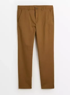 Tan Straight Leg Chino Trousers 30L