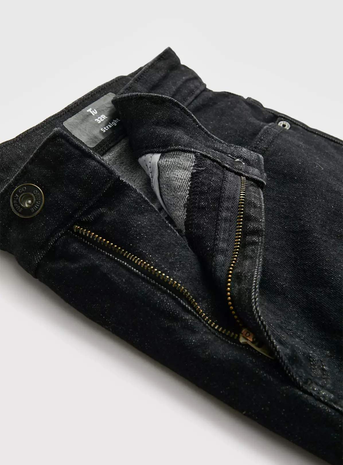 Black Denim Straight Leg Jeans 42L 4 Black Denim Straight Leg Jeans 42L - Image 4