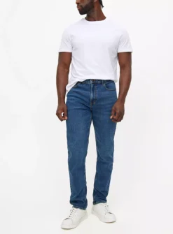 Midwash Denim Slim Fit Jeans With Stretch 44R 8 Midwash Denim Slim Fit Jeans With Stretch 44R -UMBO Clothing Shop tuc142723491 Mid20Denim R Z001A