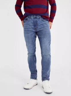 Smokey Blue Denim Flexi Stretch Skinny Fit Jeans 38L -UMBO Clothing Shop tuc142725373 Denim R Z001A