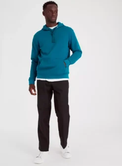 Black Panama Regular Fit Trousers W46 L31