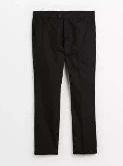 Black Panama Regular Fit Trousers W46 L31 -UMBO Clothing Shop tuc142760881 Black R Z003A