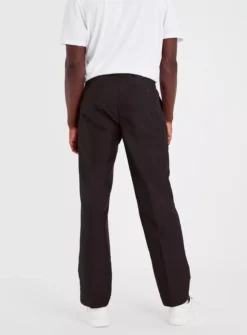 Black Panama Regular Fit Trousers W46 L31 -UMBO Clothing Shop tuc142760881 Black R Z005A