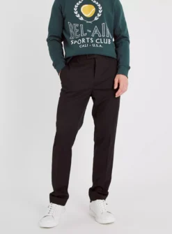 Grey Slim Fit Gaberdine Trousers W44 L29 -UMBO Clothing Shop tuc142763521 Grey R Z001A