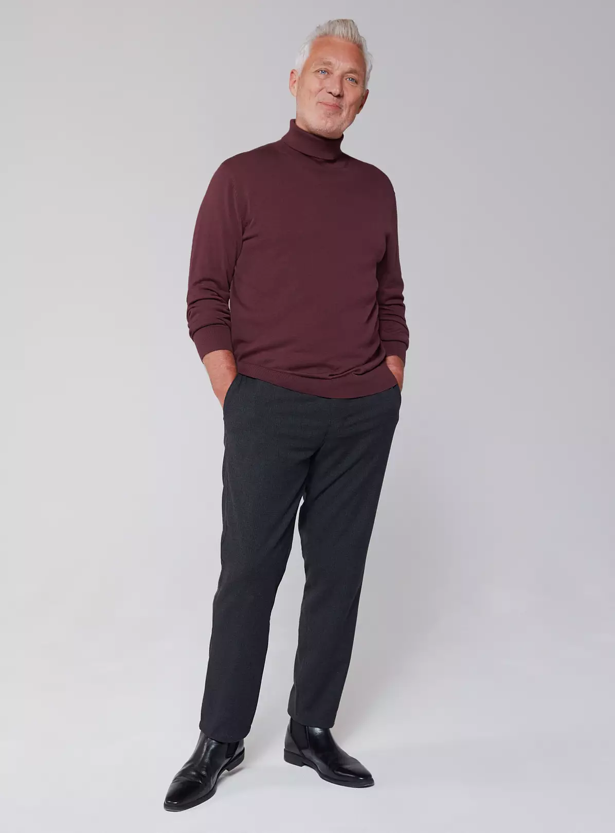 UNION WORKS Charcoal Check Trousers 30R 1 UNION WORKS Charcoal Check Trousers 30R