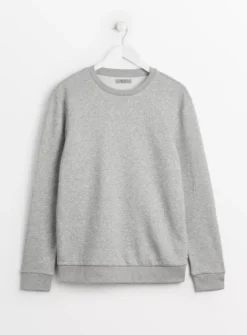 Light Grey Marl Sweatshirt XXXXL -UMBO Clothing Shop tuc142980956 Grey R Z003A