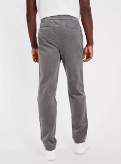 Grey Corduroy Pull On Straight Leg Trousers 36R -UMBO Clothing Shop tuc142997598 Grey R Z005A