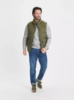 Khaki Padded Puffer GiletXXXL 7 Khaki Padded Puffer GiletXXXL -UMBO Clothing Shop tuc143196864 Khaki R Z002A