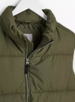 Khaki Padded Puffer GiletXXXL 8 Khaki Padded Puffer GiletXXXL -UMBO Clothing Shop tuc143196864 Khaki R Z004A