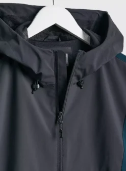 Navy Colour Block Windbreaker Jacket XXXL