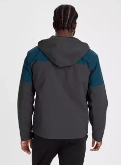 Navy Colour Block Windbreaker Jacket S -UMBO Clothing Shop tuc143198923 Blue R Z005A