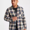 Blue Brushed Check Shirt XXXL