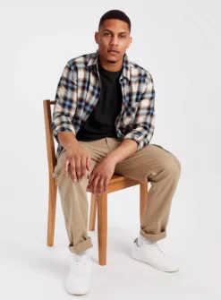 Blue Brushed Check Shirt XXXL -UMBO Clothing Shop tuc143350526 Multi20Coloured R Z002A