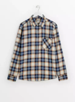 Blue Brushed Check Shirt XXXL -UMBO Clothing Shop tuc143350526 Multi20Coloured R Z003A
