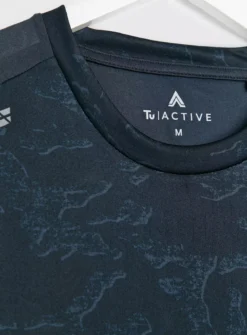 Active Navy Printed T-Shirt L -UMBO Clothing Shop tuc143352601 Navy R Z004A