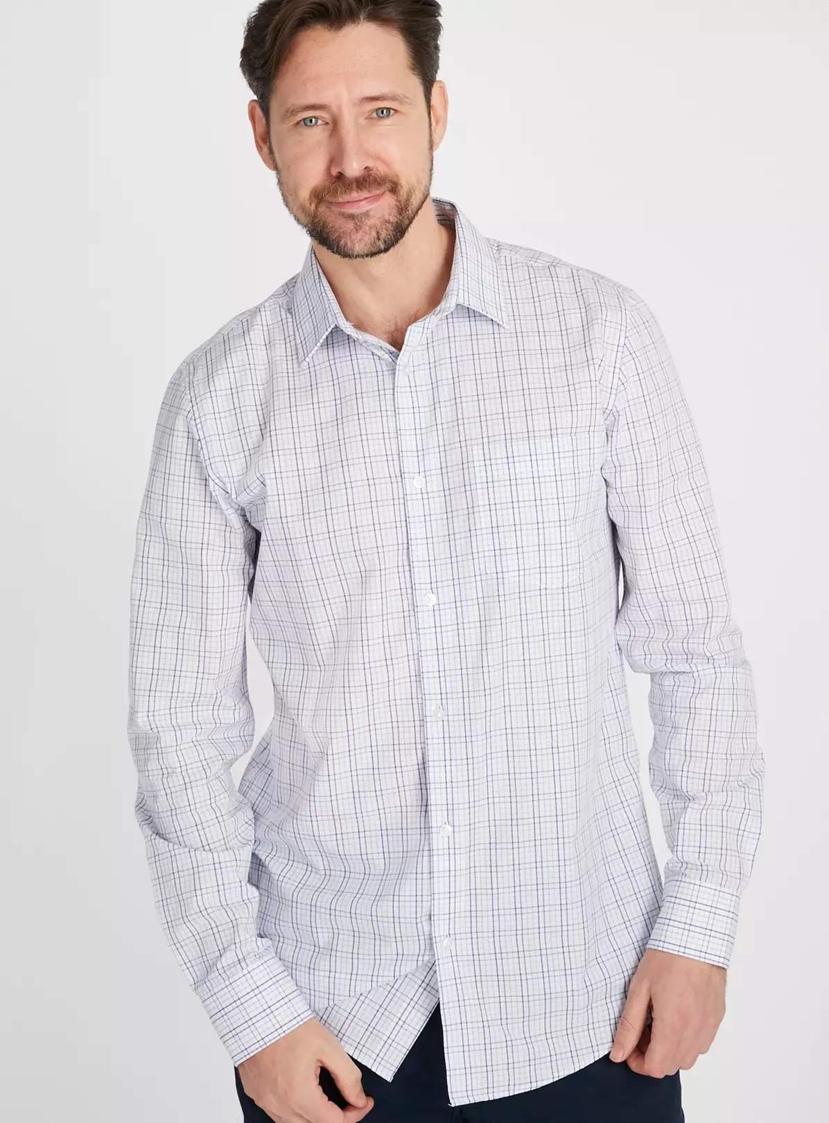 Blue Tattersall Check Shirt S 1 Blue Tattersall Check Shirt S