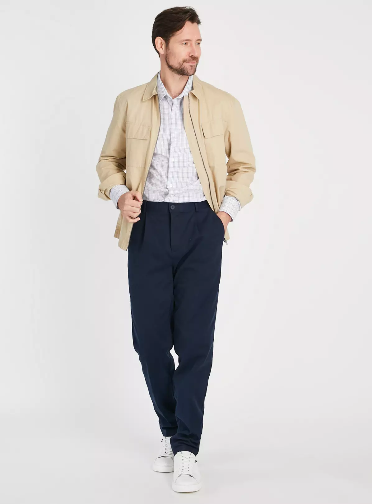 Blue Tattersall Check Shirt S 2 Blue Tattersall Check Shirt S - Image 2