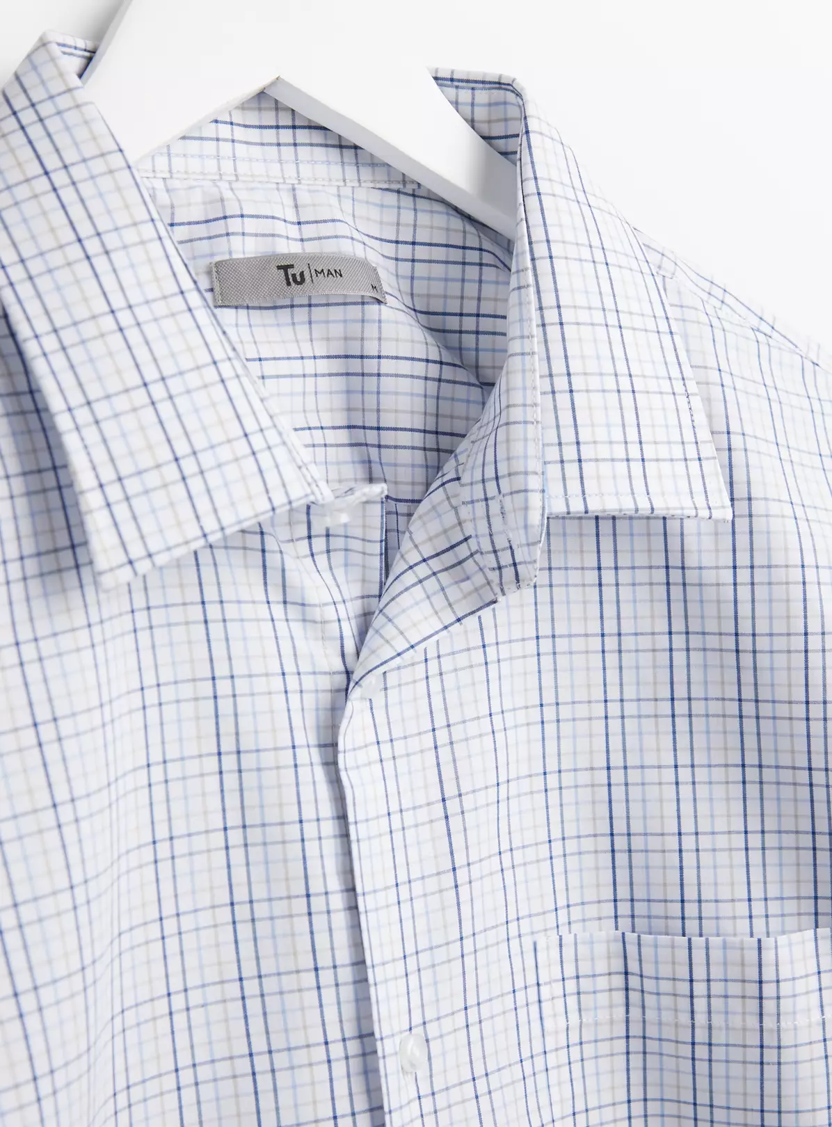 Blue Tattersall Check Shirt S 5 Blue Tattersall Check Shirt S - Image 5