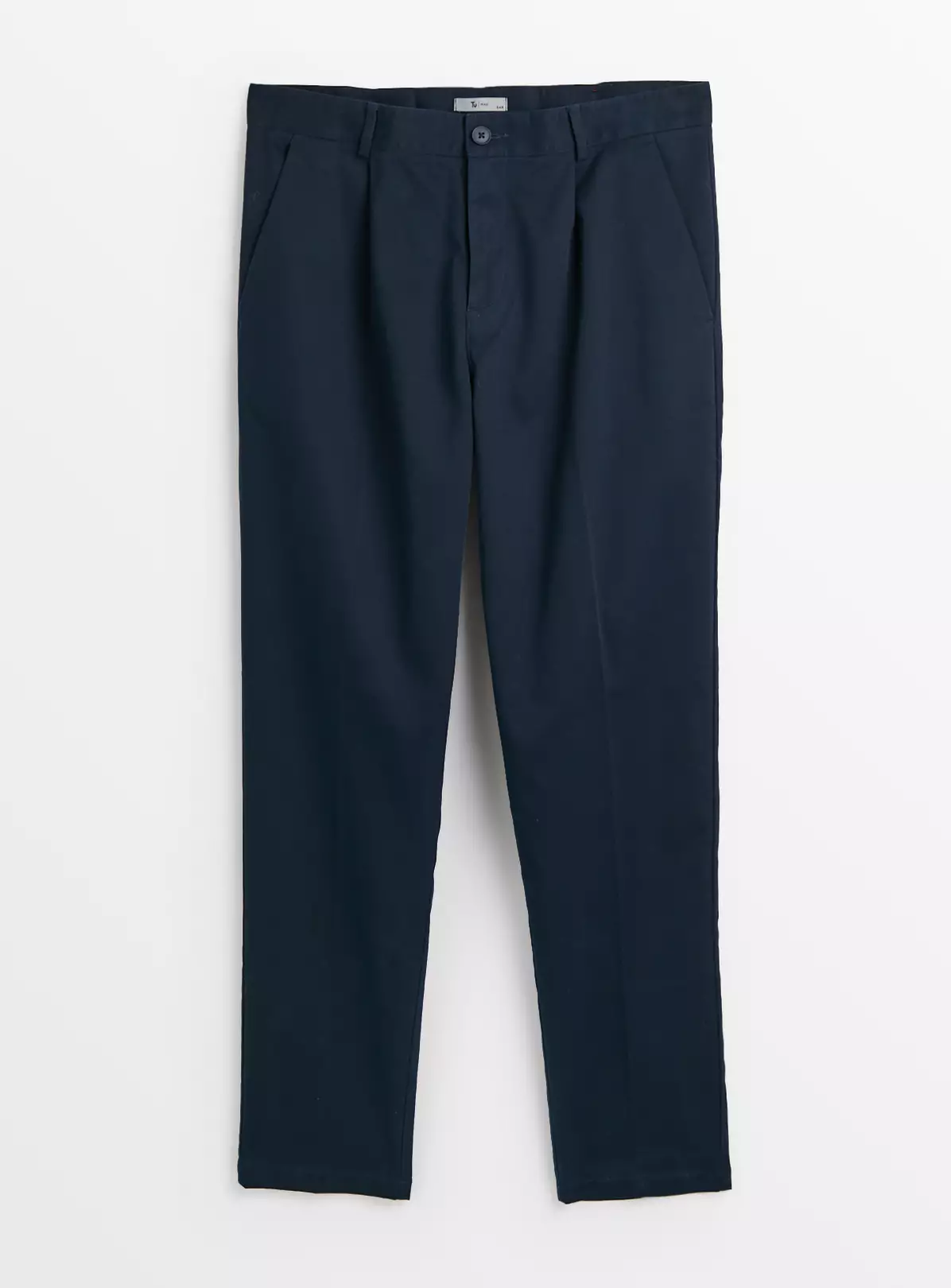 Navy Twill Textured Trousers 38R 5 Navy Twill Textured Trousers 38R - Image 5