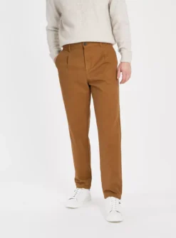 Tan Twill Trousers 40R -UMBO Clothing Shop tuc143388436 Tan R Z001A 1