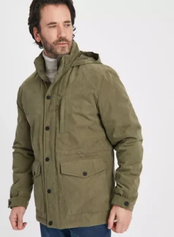 Khaki Utility Parka Jacket XXXL
