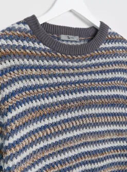 Grey Jacquard Stitch Crew Neck Jumper XL 9 Grey Jacquard Stitch Crew Neck Jumper XL -UMBO Clothing Shop tuc143500782 Multi20Coloured R Z004A