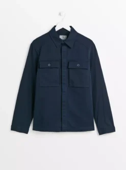 Navy Textured Shacket XXXL -UMBO Clothing Shop tuc143512724 Navy R Z003A