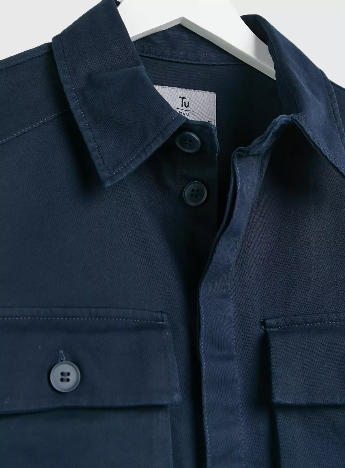 Navy Textured Shacket L 5 Navy Textured Shacket L - Image 5