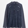 Active Navy Printed Quarter Zip TopL