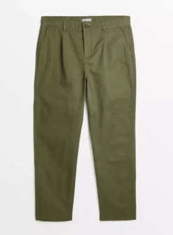 Olive Green Herringbone Trousers 44R -UMBO Clothing Shop tuc143576091 Dark20Green R Z003A 1