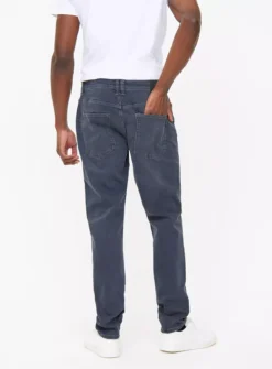Blue Denim Tapered Fit Jeans 42R -UMBO Clothing Shop tuc143576584 Blue R Z005A