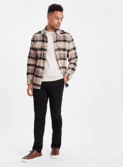 Black Slim Leg Chino With Stretch 44R