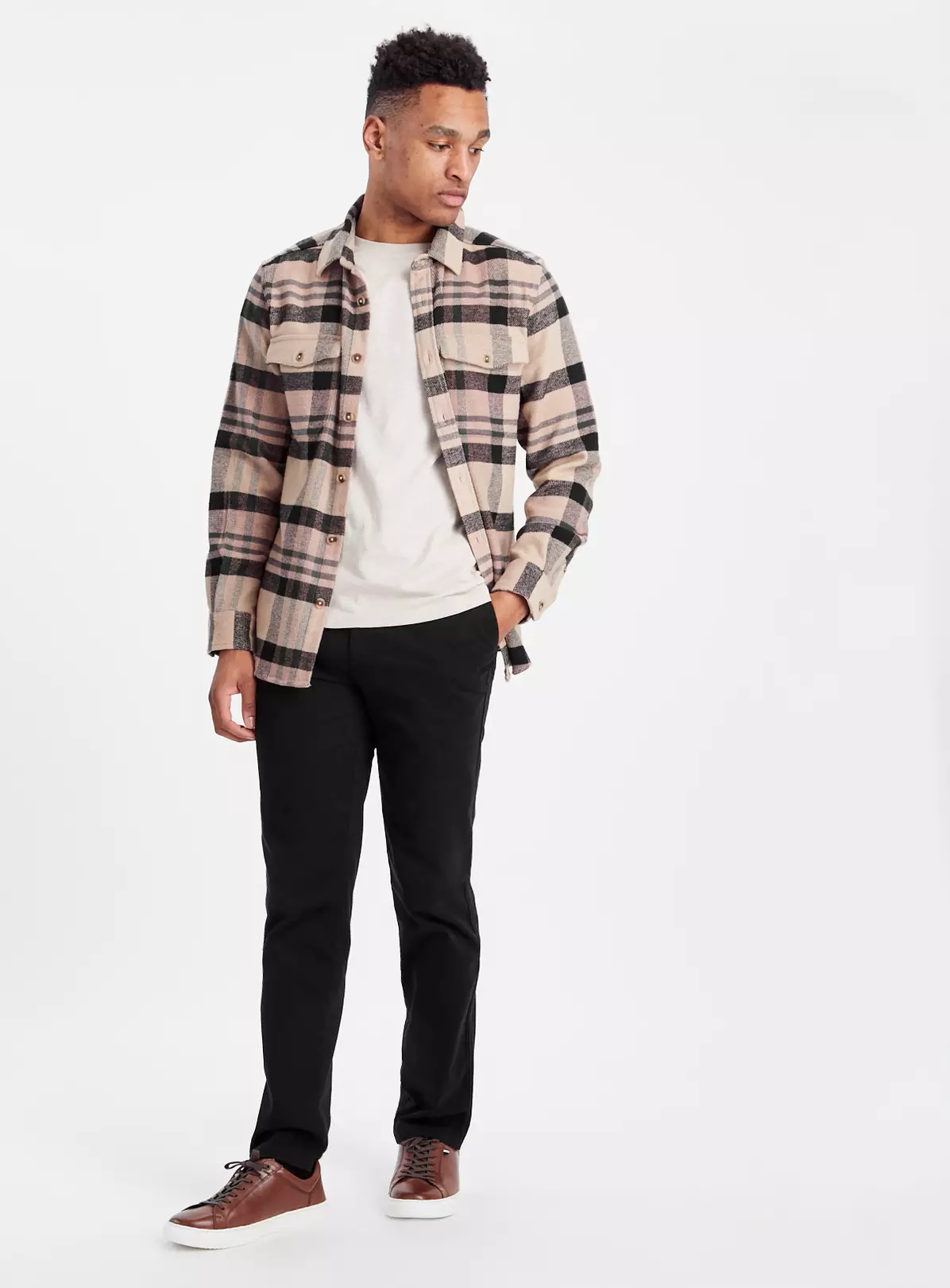 Black Slim Leg Chino With Stretch 44R 1 Black Slim Leg Chino With Stretch 44R