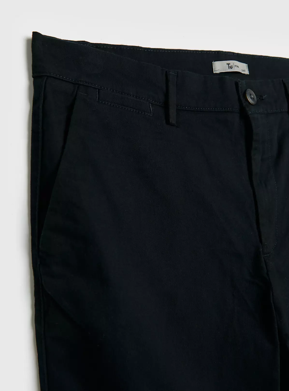 Black Slim Leg Chino With Stretch 44R 3 Black Slim Leg Chino With Stretch 44R - Image 3