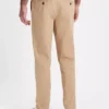 Stone Straight Leg Chino Trousers 40S