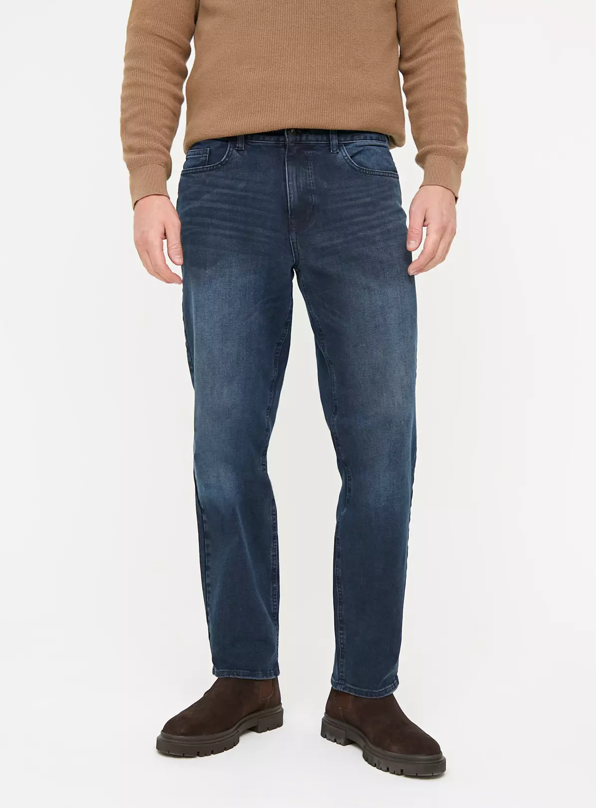 Flexible Stretch Dark Denim Straight Leg Jeans44R 5 Flexible Stretch Dark Denim Straight Leg Jeans44R - Image 5