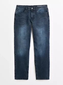 Flexible Stretch Dark Denim Straight Leg Jeans34S -UMBO Clothing Shop tuc143590183 Dark20Denim R Z003A