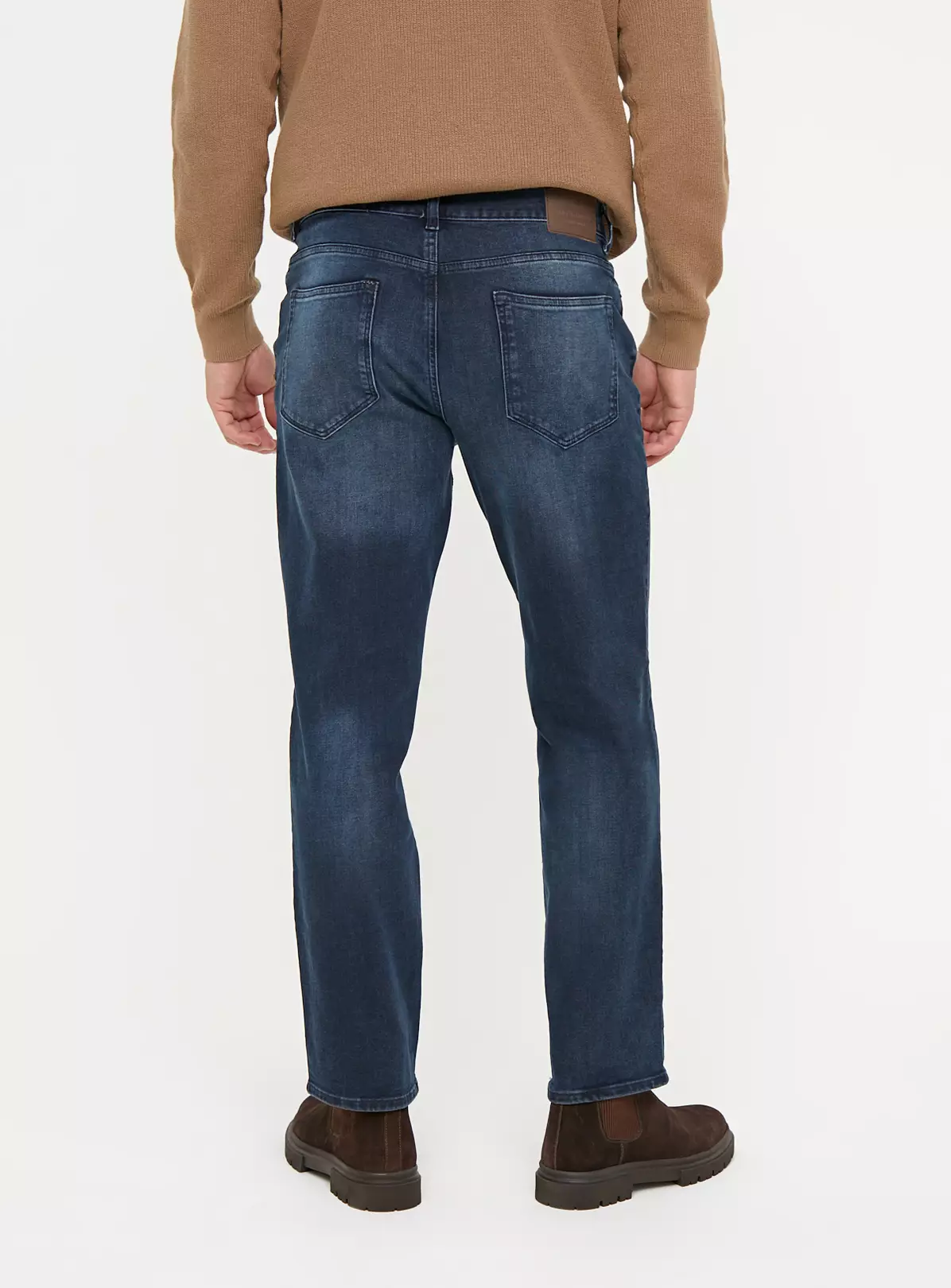Flexible Stretch Dark Denim Straight Leg Jeans44R 3 Flexible Stretch Dark Denim Straight Leg Jeans44R - Image 3