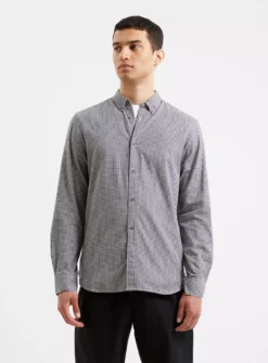 FRENCH CONNECTION Gingham Shirt M -UMBO Clothing Shop tuc143637341 Navy R Z004A