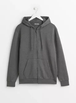 Charcoal Core Zip-Through HoodieM -UMBO Clothing Shop tuc143640881 Charcoal R Z003A