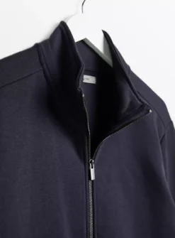 Navy Funnel Neck Zip SweatshirtM