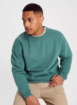 Teal Dropped Shoulder Sweatshirt XL -UMBO Clothing Shop tuc143647282 Teal R Z001A