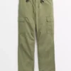 Khaki Loose Fit Cargo Trousers44R